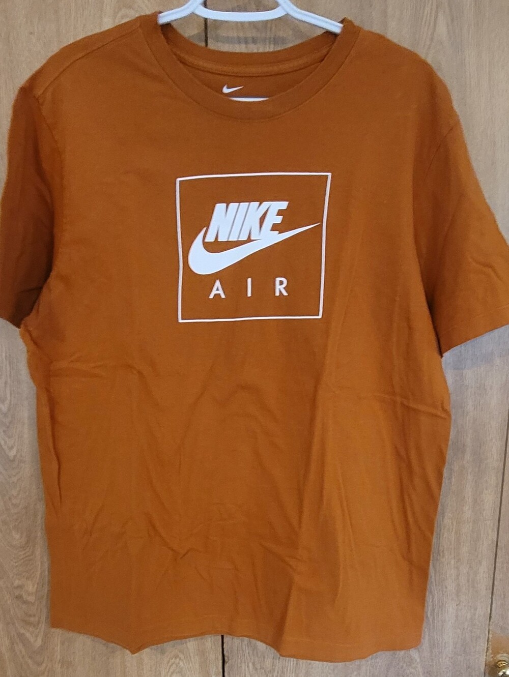 Nike Air Men's Short Sleeve The Nike T-Shirt — Rust Orange